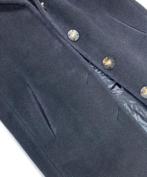 HERNO（ヘルノ）HERNO (ヘルノ) HERNO アンゴラ シルク混 ダブルフロントコート ネイビー サイズ:40の古着・服飾アイテム