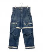 MARITHE+FRANCOIS GIRBAUDマリテフランソワジルボー）の古着「デニム シャトルパンツ」｜インディゴ