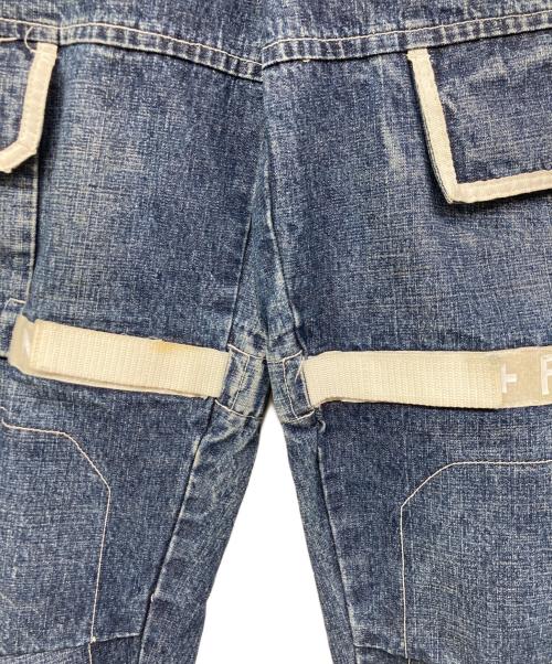 MARITHE+FRANCOIS GIRBAUD（マリテフランソワジルボー）MARITHE+FRANCOIS GIRBAUD (マリテフランソワジルボー) デニム シャトルパンツ インディゴ サイズ:W40L34の古着・服飾アイテム