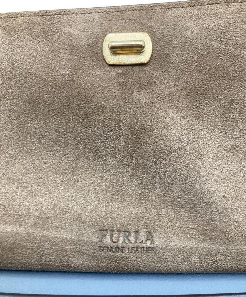 FURLA（フルラ）FURLA (フルラ) LIKE MINIショルダーウォレット ブルーの古着・服飾アイテム