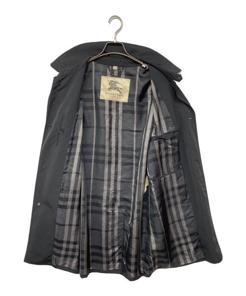 BURBERRY LONDON（バーバリーロンドン）BURBERRY LONDON (バーバリーロンドン) BURBERRY ライナー付 ステンカラーコート ブラック サイズ:Mの古着・服飾アイテム