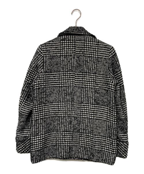 HER LIP TO（ハーリップトゥ）HER LIP TO (ハーリップトゥ) Hemingway Check Tweed Jacket / オーバーサイズツイードジャケット ブラック×ホワイト サイズ:Mの古着・服飾アイテム