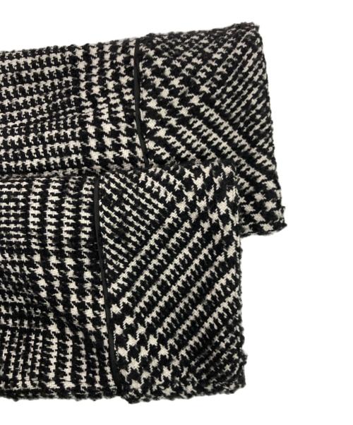HER LIP TO（ハーリップトゥ）HER LIP TO (ハーリップトゥ) Hemingway Check Tweed Jacket / オーバーサイズツイードジャケット ブラック×ホワイト サイズ:Mの古着・服飾アイテム