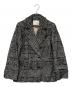 HER LIP TO（ハーリップトゥ）の古着「Hemingway Check Tweed Jacket / オーバーサイズツイードジャケット」｜ブラック×ホワイト