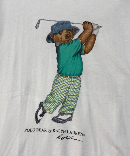 POLO RALPH LAUREN（ポロ・ラルフローレン）POLO RALPH LAUREN (ポロ・ラルフローレン) プリントtシャツ  ホワイト サイズ:Mの古着・服飾アイテム