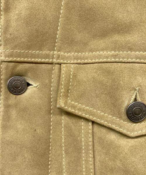 GAP（ギャップ）GAP (ギャップ) OLDGAP 00`sスエードレザージャケット ボアジャケット ベージュ サイズ:Sの古着・服飾アイテム