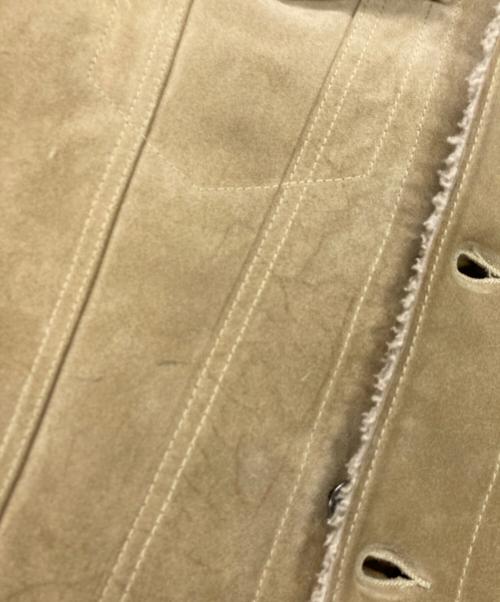 GAP（ギャップ）GAP (ギャップ) OLDGAP 00`sスエードレザージャケット ボアジャケット ベージュ サイズ:Sの古着・服飾アイテム