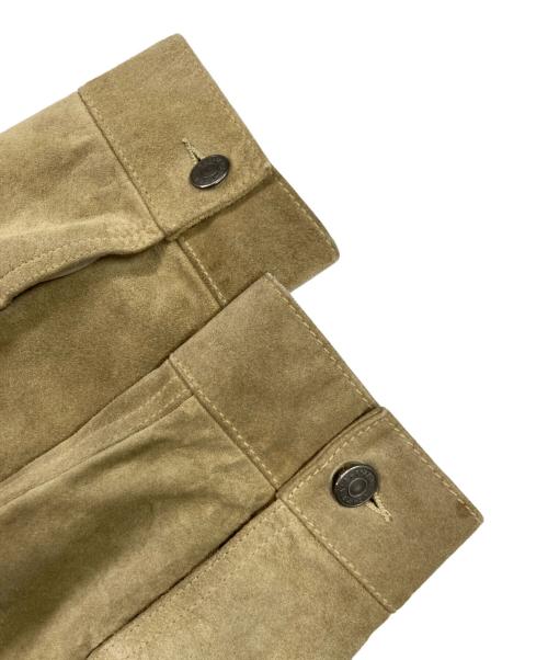 GAP（ギャップ）GAP (ギャップ) OLDGAP 00`sスエードレザージャケット ボアジャケット ベージュ サイズ:Sの古着・服飾アイテム