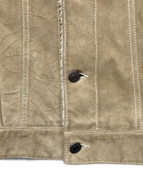GAP（ギャップ）GAP (ギャップ) OLDGAP 00`sスエードレザージャケット ボアジャケット ベージュ サイズ:Sの古着・服飾アイテム