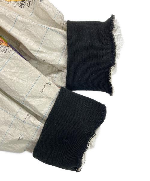 WEARIN THE WORLD（ウェアリン・ザ・ワールド）WEARIN THE WORLD (ウェアリン・ザ・ワールド) 80`S地図柄ペーパージャケット ホワイト サイズ:XXLの古着・服飾アイテム