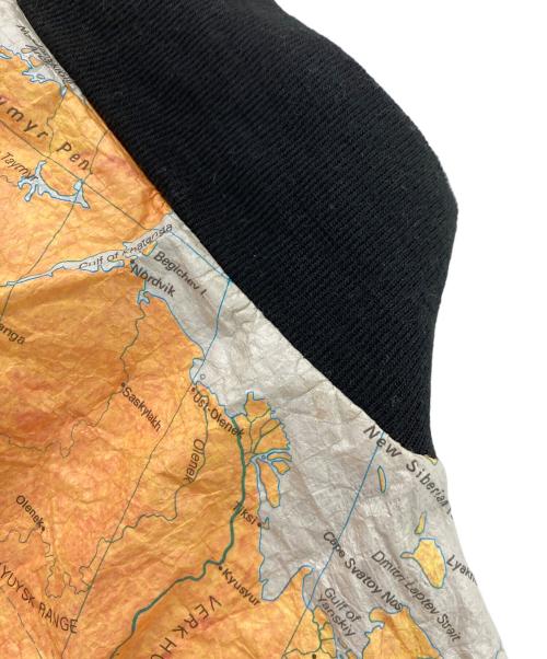 WEARIN THE WORLD（ウェアリン・ザ・ワールド）WEARIN THE WORLD (ウェアリン・ザ・ワールド) 80`S地図柄ペーパージャケット ホワイト サイズ:XXLの古着・服飾アイテム