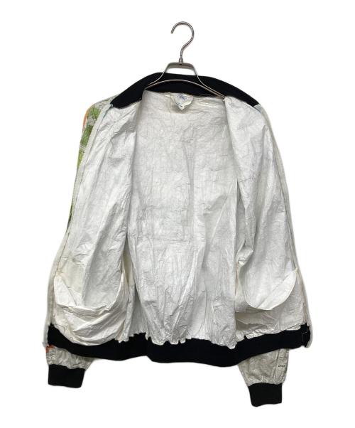 WEARIN THE WORLD（ウェアリン・ザ・ワールド）WEARIN THE WORLD (ウェアリン・ザ・ワールド) 80`S地図柄ペーパージャケット ホワイト サイズ:XXLの古着・服飾アイテム