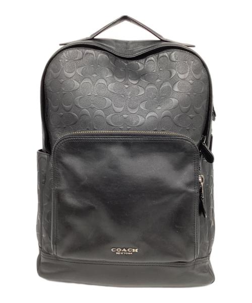 COACH（コーチ）COACH (コーチ) QBBK GRAHAM BACKPACK / レザー グラハム バックパック ブラックの古着・服飾アイテム