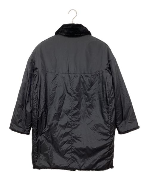 ASPESI（アスペジ）ASPESI (アスペジ) フェイクファー ナイロン リバーシブルコート ブラック サイズ:記載なしの古着・服飾アイテム