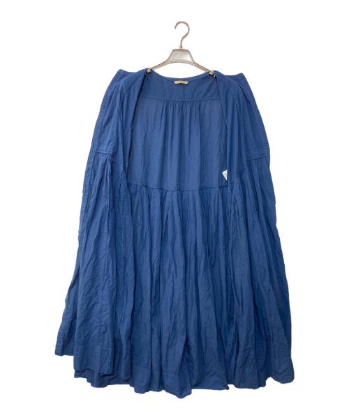Curensology（カレンソロジー）Curensology (カレンソロジー) プリーツ切替ノースリーブワンピース ネイビー サイズ:Fの古着・服飾アイテム