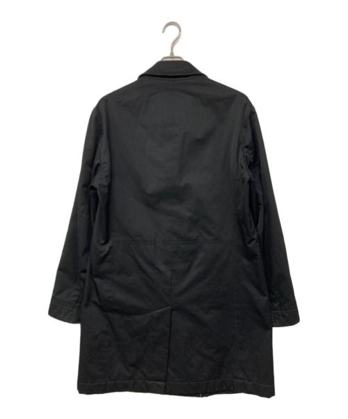 BOSS HUGO BOSS（ボス ヒューゴボス）BOSS HUGO BOSS (ボス ヒューゴボス) コットンポリステンカラーコート ブラック サイズ:48の古着・服飾アイテム