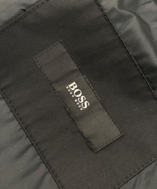 BOSS HUGO BOSS（ボス ヒューゴボス）BOSS HUGO BOSS (ボス ヒューゴボス) コットンポリステンカラーコート ブラック サイズ:48の古着・服飾アイテム