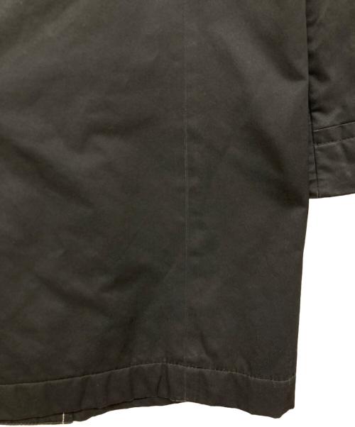 BOSS HUGO BOSS（ボス ヒューゴボス）BOSS HUGO BOSS (ボス ヒューゴボス) コットンポリステンカラーコート ブラック サイズ:48の古着・服飾アイテム