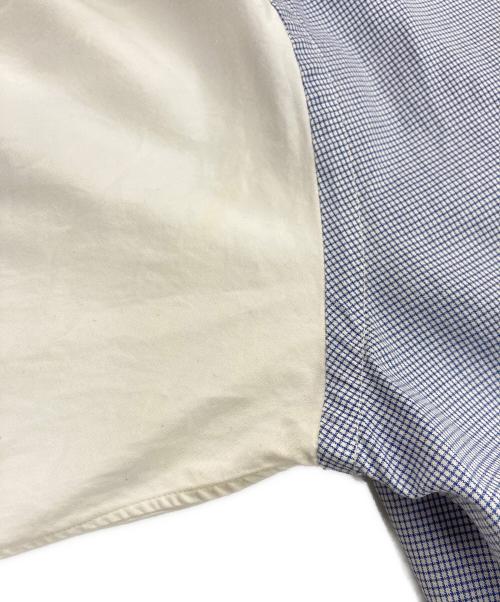 Y's for men（ワイズフォーメン）Y's for men (ワイズフォーメン) チェック切替シャツ ブルー サイズ:記載なしの古着・服飾アイテム