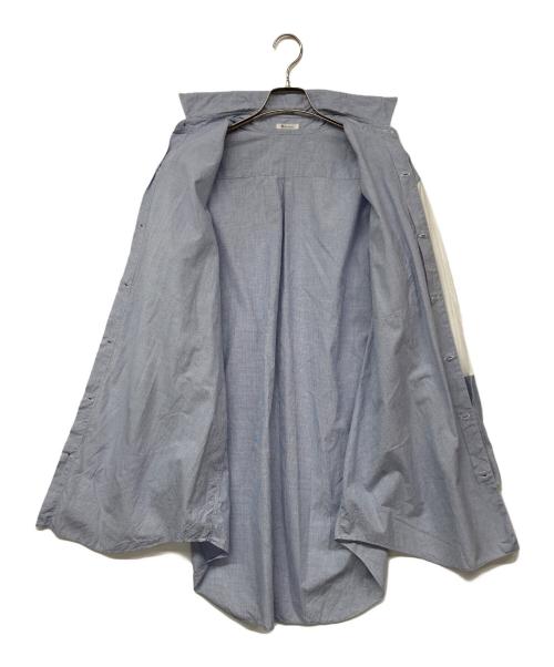 Y's for men（ワイズフォーメン）Y's for men (ワイズフォーメン) チェック切替シャツ ブルー サイズ:記載なしの古着・服飾アイテム