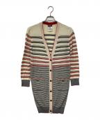 CHANELシャネル）の古着「ココマークボタンロングボーダーカーディガン」｜ホワイト