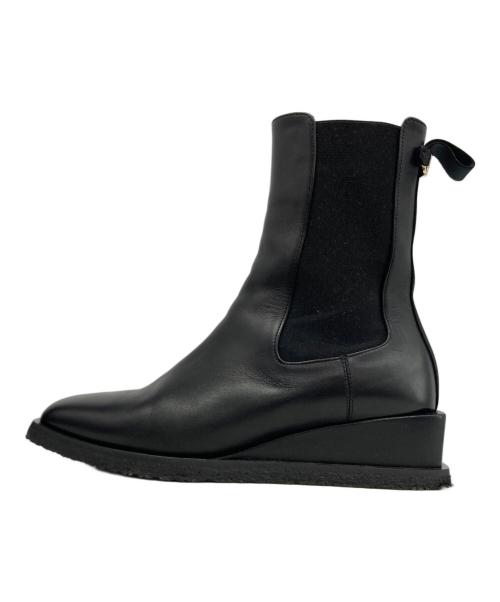 Salvatore Ferragamo（サルヴァトーレ フェラガモ）Salvatore Ferragamo (サルヴァトーレ フェラガモ) SIDE GORE BOOTS ガンチーニサイドゴアブーツ ブラック サイズ:7の古着・服飾アイテム