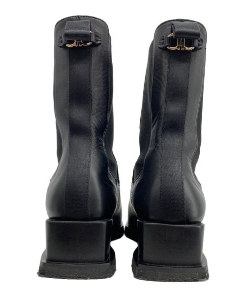 Salvatore Ferragamo（サルヴァトーレ フェラガモ）Salvatore Ferragamo (サルヴァトーレ フェラガモ) SIDE GORE BOOTS ガンチーニサイドゴアブーツ ブラック サイズ:7の古着・服飾アイテム
