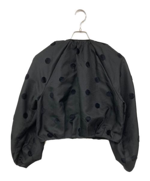 TOMORROW LAND collection（トゥモローランドコレクション）TOMORROW LAND collection (トゥモローランドコレクション) モールドットジャカード ジップアップブルゾン ブラック サイズ:36の古着・服飾アイテム