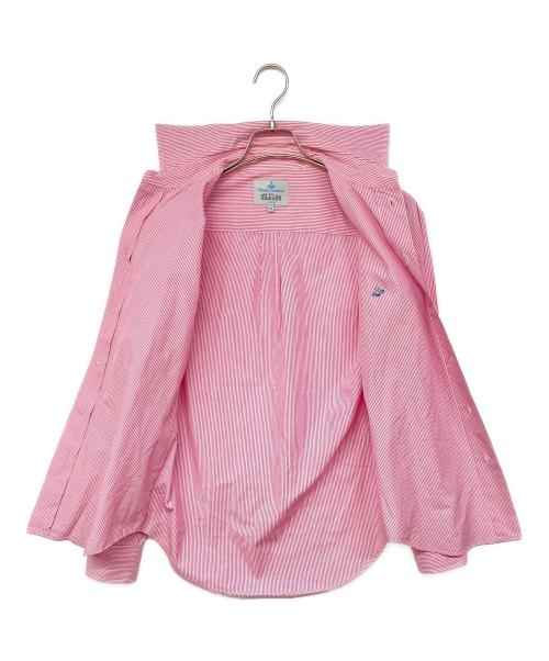 Vivienne Westwood man（ヴィヴィアン ウェストウッド マン）Vivienne Westwood man (ヴィヴィアン ウェストウッド マン) ストライプオーブロゴシャツ ピンク サイズ:44の古着・服飾アイテム