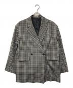 MAISON SPECIALメゾンスペシャル）の古着「チェックダブルジャケット」｜グレー