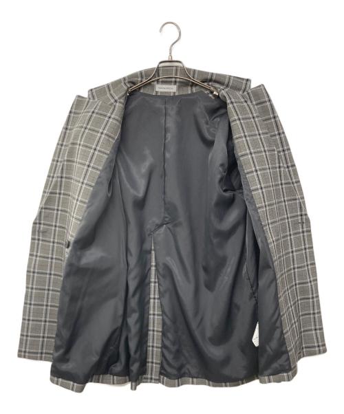 MAISON SPECIAL（メゾンスペシャル）MAISON SPECIAL (メゾンスペシャル) チェックダブルジャケット グレー サイズ:FREEの古着・服飾アイテム