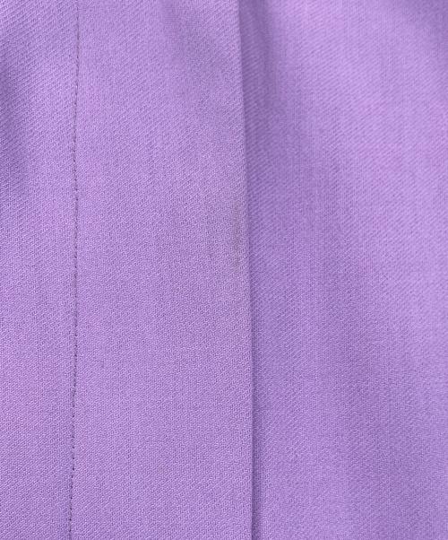 NATASHA ZINKO（ナターシャジンコ）NATASHA ZINKO (ナターシャジンコ) ワイドタックスラックス プリーツパンツ パープル サイズ:36の古着・服飾アイテム