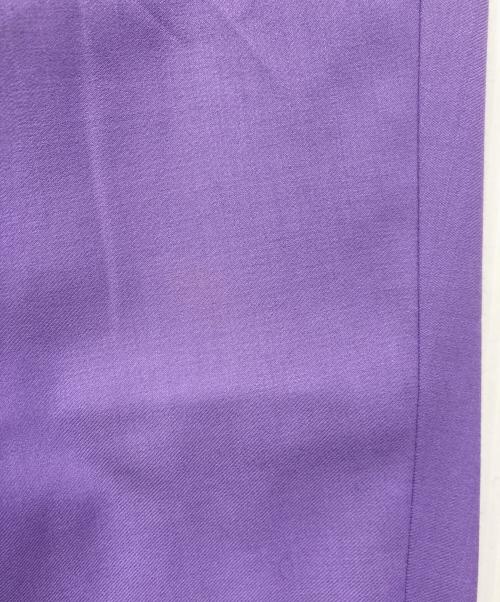 NATASHA ZINKO（ナターシャジンコ）NATASHA ZINKO (ナターシャジンコ) ワイドタックスラックス プリーツパンツ パープル サイズ:36の古着・服飾アイテム