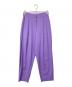 NATASHA ZINKO（ナターシャジンコ）の古着「ワイドタックスラックス プリーツパンツ」｜パープル