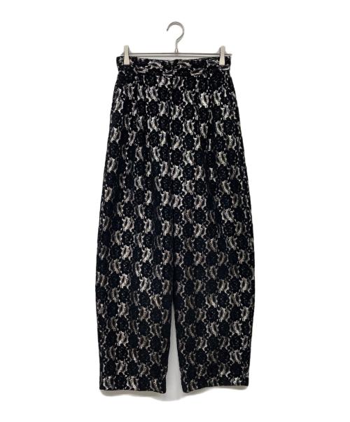 MAISON SPECIAL（メゾンスペシャル）MAISON SPECIAL (メゾンスペシャル) Metallic Lace Pants / メタリック レース パンツ ブラック サイズ:38の古着・服飾アイテム