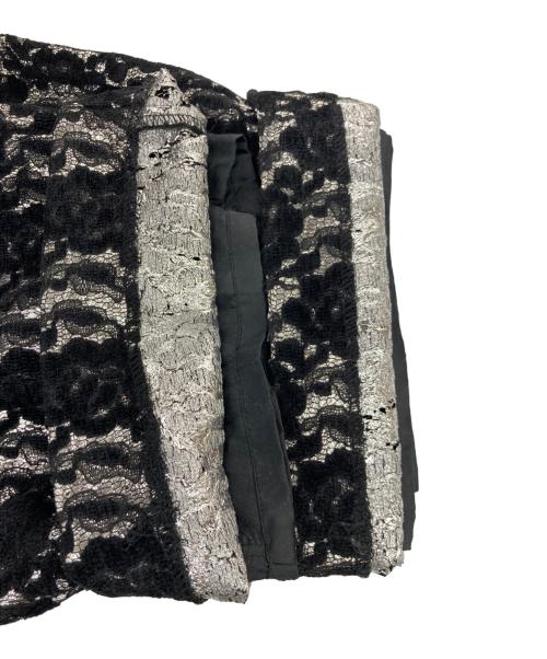 MAISON SPECIAL（メゾンスペシャル）MAISON SPECIAL (メゾンスペシャル) Metallic Lace Pants / メタリック レース パンツ ブラック サイズ:38の古着・服飾アイテム