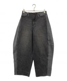 MAISON SPECIAL（メゾンスペシャル）の古着「Curve Denim Pants / カーブデニムパンツ」｜グレー