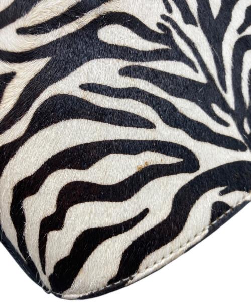 STAUD（スタウド）STAUD (スタウド) 2WAYゼブラプリントバッグ ホワイトの古着・服飾アイテム