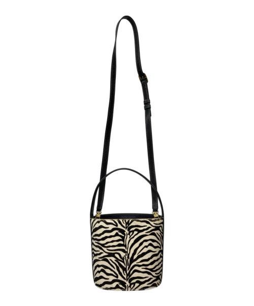STAUD（スタウド）STAUD (スタウド) 2WAYゼブラプリントバッグ ホワイトの古着・服飾アイテム