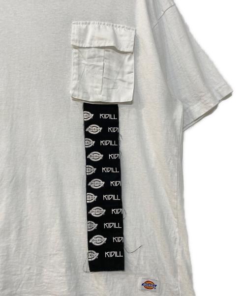 KIDILL（キディル）KIDILL (キディル) Dickies (ディッキーズ) Jesse Draxler (ジェシー・ドラクスラー) トリプルコラボプリントTEE ホワイト サイズ:46の古着・服飾アイテム
