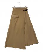 anuansアニュアンス）の古着「アシンメトリーレイヤードスカート」｜ベージュ
