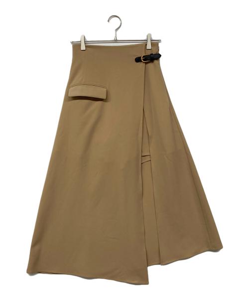 anuans（アニュアンス）anuans (アニュアンス) アシンメトリーレイヤードスカート ベージュ サイズ:Mの古着・服飾アイテム