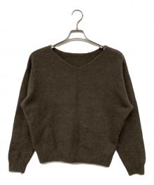 Mystrada（マイストラーダ）の古着「2WAYファーニットプルオーバー」｜ブラウン