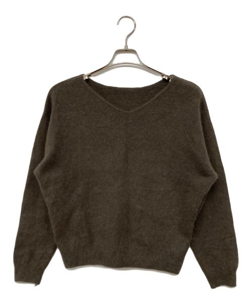 Mystrada（マイストラーダ）Mystrada (マイストラーダ) 2WAYファーニットプルオーバー ブラウン サイズ:38の古着・服飾アイテム