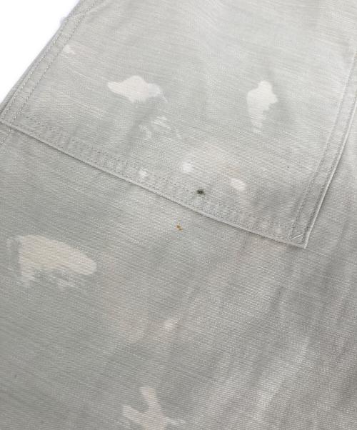 AURALEE（オーラリー）AURALEE (オーラリー) WASHED BAGGY SATIN BLEACHED BAKER PANTS / ウォッシュド バギーサテン ブリーチド ベイカーパンツ アイボリー サイズ:3の古着・服飾アイテム