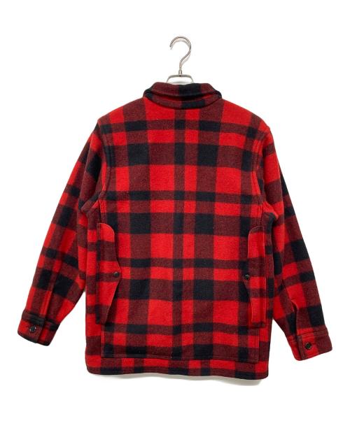 FILSON GARMENT（フィルソン ガーメント）FILSON GARMENT (フィルソン ガーメント) 80S シングルマッキーノクルーザー ジャケット レッド×ブラック サイズ:40の古着・服飾アイテム