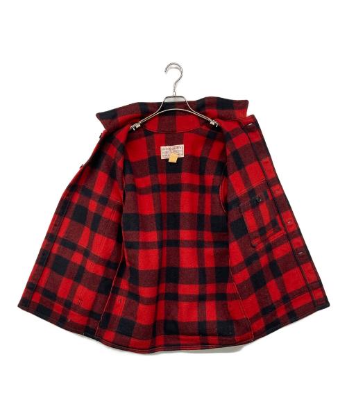 FILSON GARMENT（フィルソン ガーメント）FILSON GARMENT (フィルソン ガーメント) 80S シングルマッキーノクルーザー ジャケット レッド×ブラック サイズ:40の古着・服飾アイテム