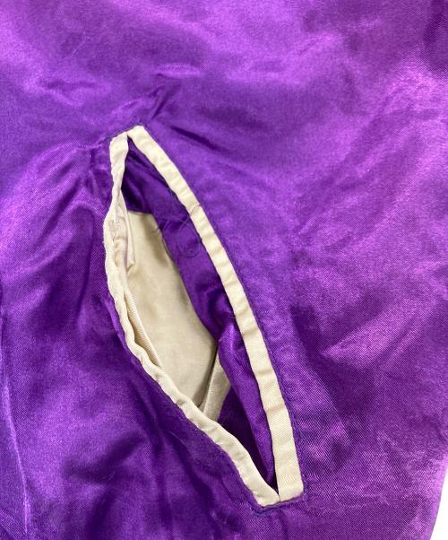 BOURBON HOUSE（バーボンハウス）BOURBON HOUSE (バーボンハウス) スカジャン ホワイト×パープル サイズ:不明の古着・服飾アイテム