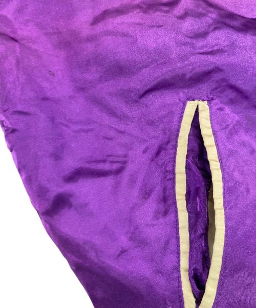 BOURBON HOUSE（バーボンハウス）BOURBON HOUSE (バーボンハウス) スカジャン ホワイト×パープル サイズ:不明の古着・服飾アイテム