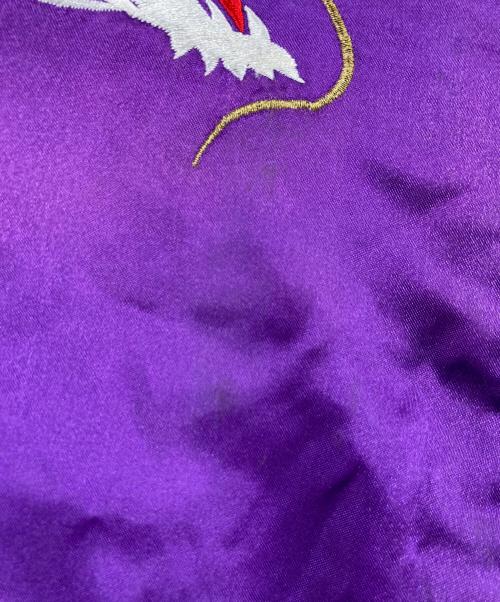 BOURBON HOUSE（バーボンハウス）BOURBON HOUSE (バーボンハウス) スカジャン ホワイト×パープル サイズ:不明の古着・服飾アイテム